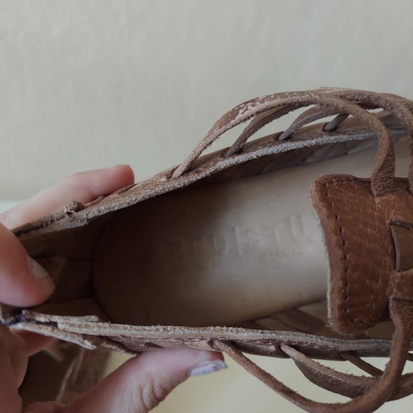 Bed Stu Las Cruces Huarache Flat woven leather 7 - Picture 7 of 9